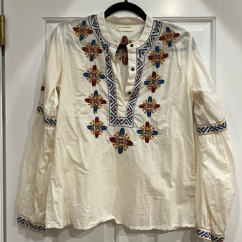 Size small Madison Hotel bohemian blouse